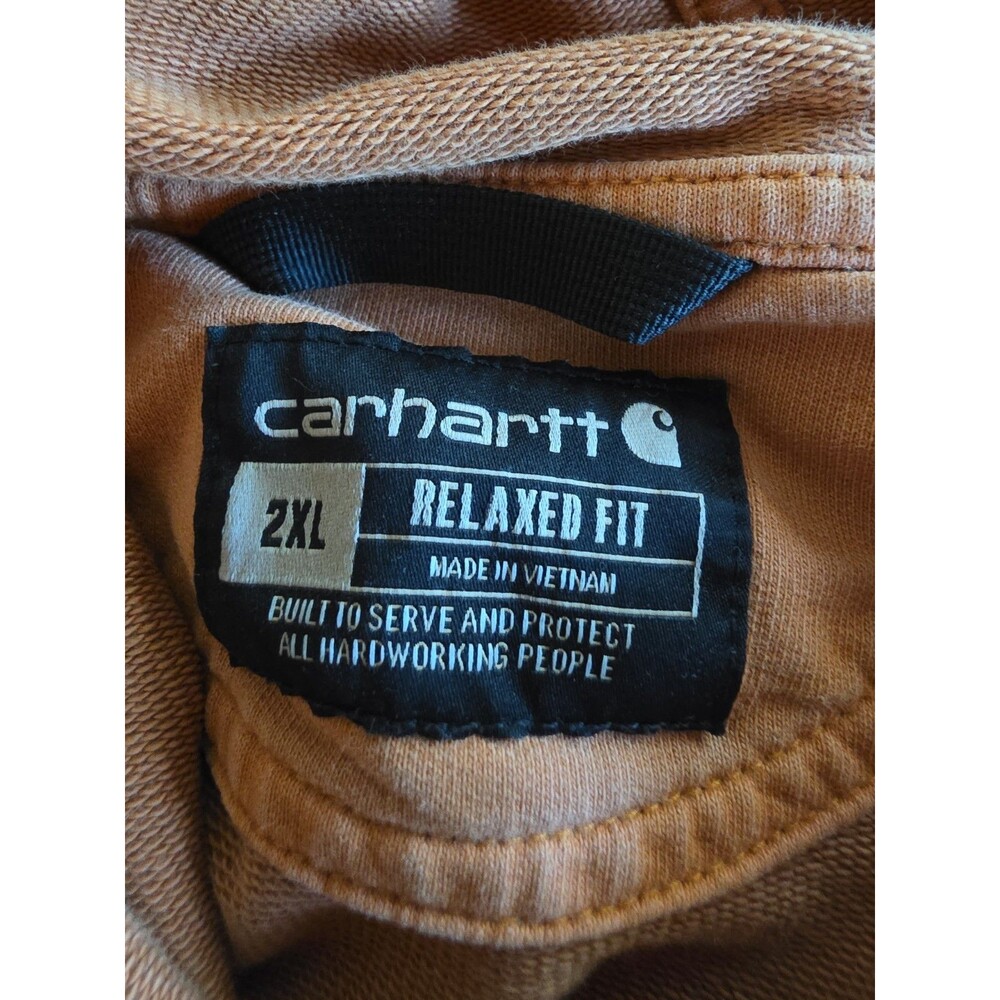 Carhartt Men's Hooded Relaxed Fit Sweatshirt Size 2XL - Picture 3 of 10